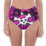 Punk Skull Princess Reversible High-Waist Bikini Bottoms