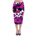 Punk Skull Princess Midi Pencil Skirt