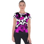 Punk Skull Princess Short Sleeve Sports Top 