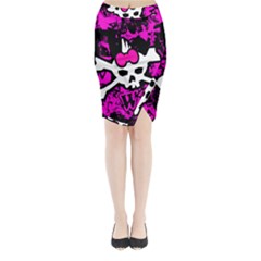 Punk Skull Princess Midi Wrap Pencil Skirt from ArtsNow.com