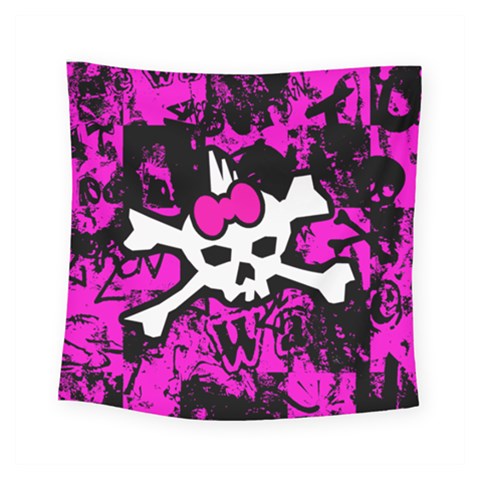 Punk Skull Princess Square Tapestry (Small) from ArtsNow.com