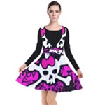 Punk Skull Princess Plunge Pinafore Dress