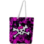 Punk Skull Princess Full Print Rope Handle Tote (Large)