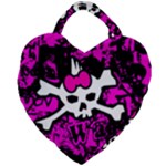 Punk Skull Princess Giant Heart Shaped Tote