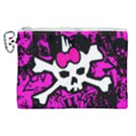 Punk Skull Princess Canvas Cosmetic Bag (XL)