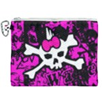 Punk Skull Princess Canvas Cosmetic Bag (XXL)