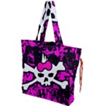 Punk Skull Princess Drawstring Tote Bag