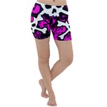 Punk Skull Princess Lightweight Velour Yoga Shorts