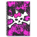 Punk Skull Princess 5.5  x 8.5  Notebook