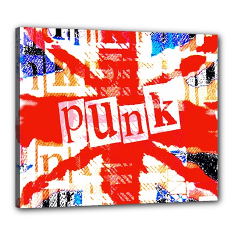 Punk Union Jack Canvas 24  x 20  (Stretched) from ArtsNow.com