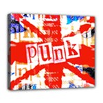 Punk Union Jack Deluxe Canvas 24  x 20  (Stretched)