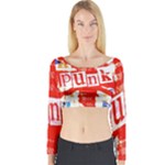 Punk Union Jack Long Sleeve Crop Top