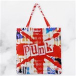 Punk Union Jack Grocery Tote Bag