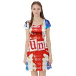 Punk Union Jack Short Sleeve Skater Dress