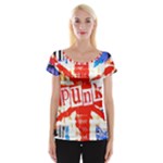 Punk Union Jack Cap Sleeve Top