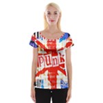 Punk Union Jack Cap Sleeve Top