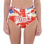 Punk Union Jack Reversible High-Waist Bikini Bottoms