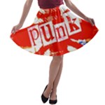 Punk Union Jack A-line Skater Skirt