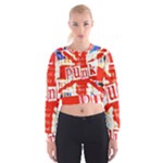 Punk Union Jack Cropped Sweatshirt