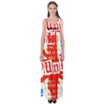 Punk Union Jack Empire Waist Maxi Dress