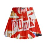 Punk Union Jack Mini Flare Skirt