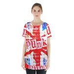 Punk Union Jack Skirt Hem Sports Top