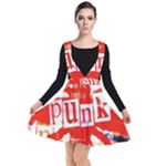 Punk Union Jack Plunge Pinafore Dress