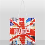 Punk Union Jack Full Print Rope Handle Tote (Large)