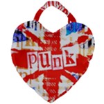 Punk Union Jack Giant Heart Shaped Tote