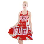 Punk Union Jack Halter Party Swing Dress 