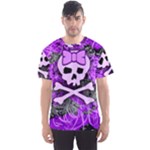 Purple Girly Skull Men s Sports Mesh Tee