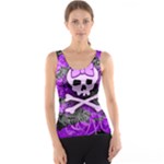 Purple Girly Skull Tank Top