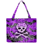 Purple Girly Skull Mini Tote Bag