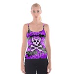 Purple Girly Skull Spaghetti Strap Top