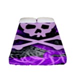 Purple Girly Skull Fitted Sheet (Full/ Double Size)