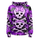 Purple Girly Skull Women s Pullover Hoodie