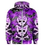 Purple Girly Skull Men s Zipper Hoodie