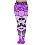 Purple Girly Skull Tights