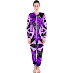 Purple Girly Skull OnePiece Jumpsuit (Ladies)