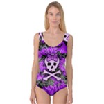 Purple Girly Skull Princess Tank Leotard 