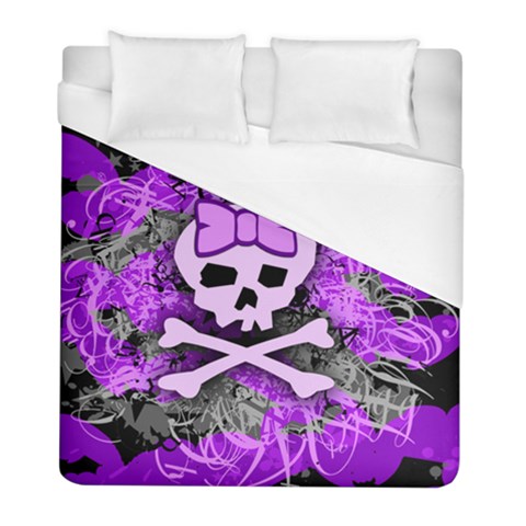 Purple Girly Skull Duvet Cover (Full/ Double Size) from ArtsNow.com