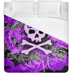 Purple Girly Skull Duvet Cover (King Size)