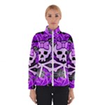 Purple Girly Skull Winter Jacket