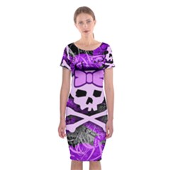 Classic Short Sleeve Midi Dress Front Classic Short Sleeve Midi Dress Front