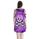 Shoulder Cutout Velvet One Piece 
