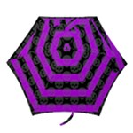 Purple Goth Skulls  Mini Folding Umbrella