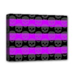 Purple Goth Skulls  Deluxe Canvas 16  x 12  (Stretched) 