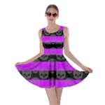 Purple Goth Skulls  Skater Dress