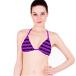 Purple Goth Skulls  Bikini Top