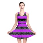 Purple Goth Skulls  Reversible Skater Dress